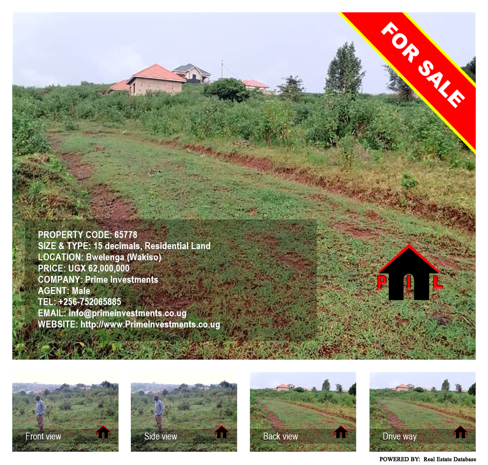 Residential Land  for sale in Bwelenga Wakiso Uganda, code: 65778