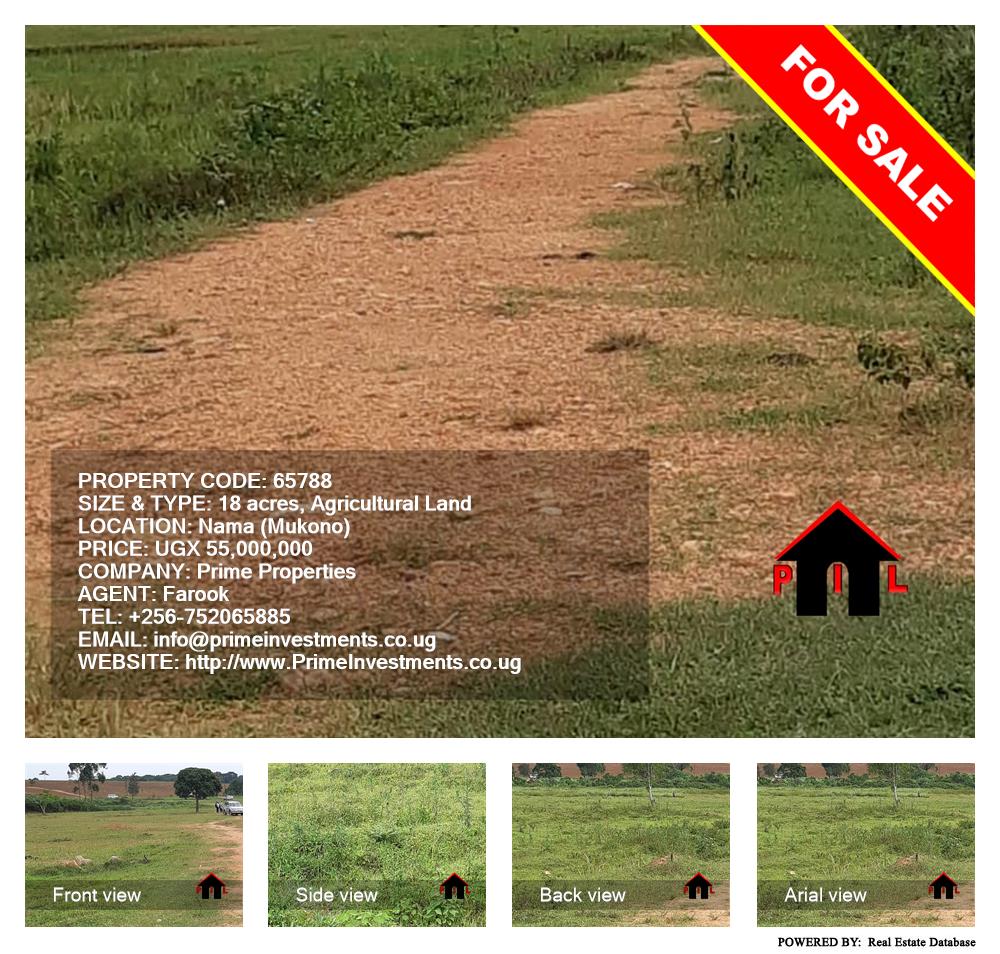 Agricultural Land  for sale in Nama Mukono Uganda, code: 65788