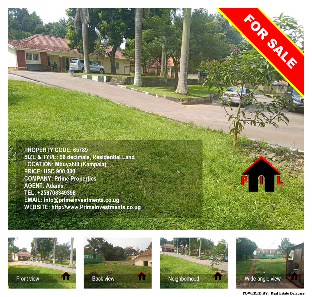 Residential Land  for sale in Mbuya Kampala Uganda, code: 65789