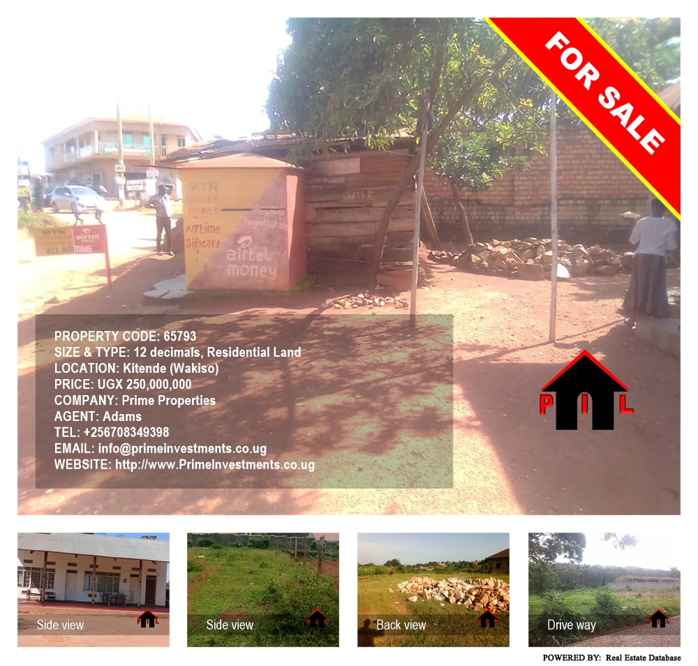 Residential Land  for sale in Kitende Wakiso Uganda, code: 65793