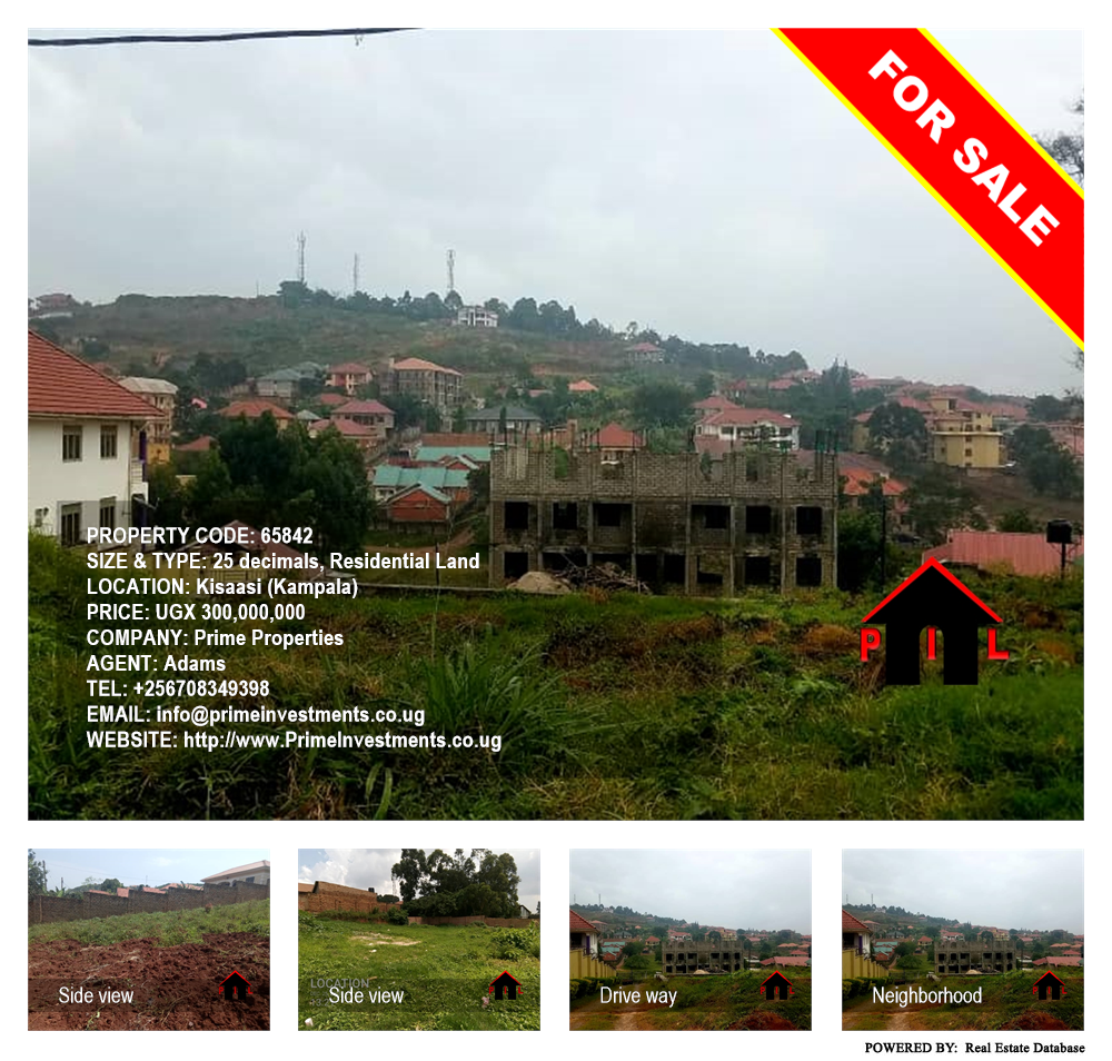 Residential Land  for sale in Kisaasi Kampala Uganda, code: 65842