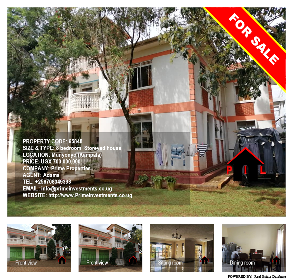 8 bedroom Storeyed house  for sale in Munyonyo Kampala Uganda, code: 65848