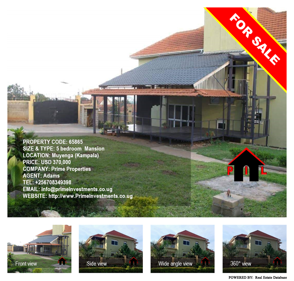 5 bedroom Mansion  for sale in Muyenga Kampala Uganda, code: 65865