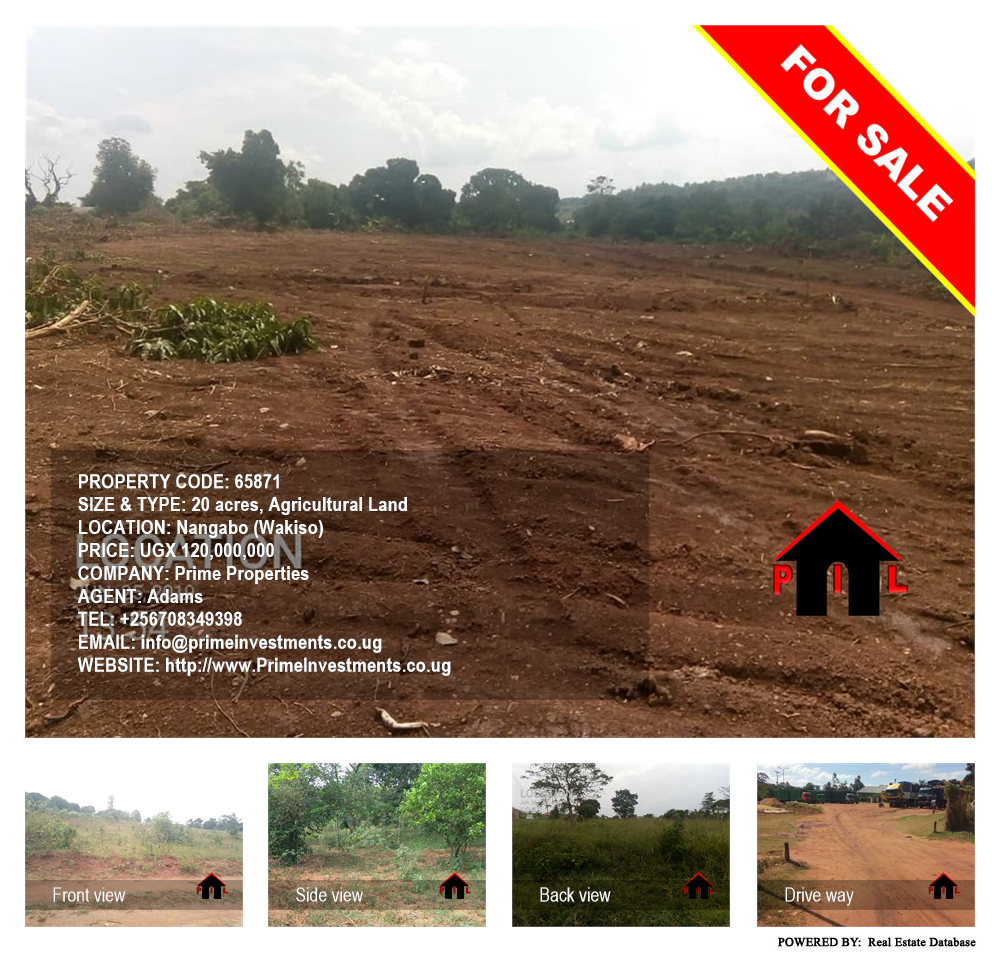 Agricultural Land  for sale in Nangabo Wakiso Uganda, code: 65871