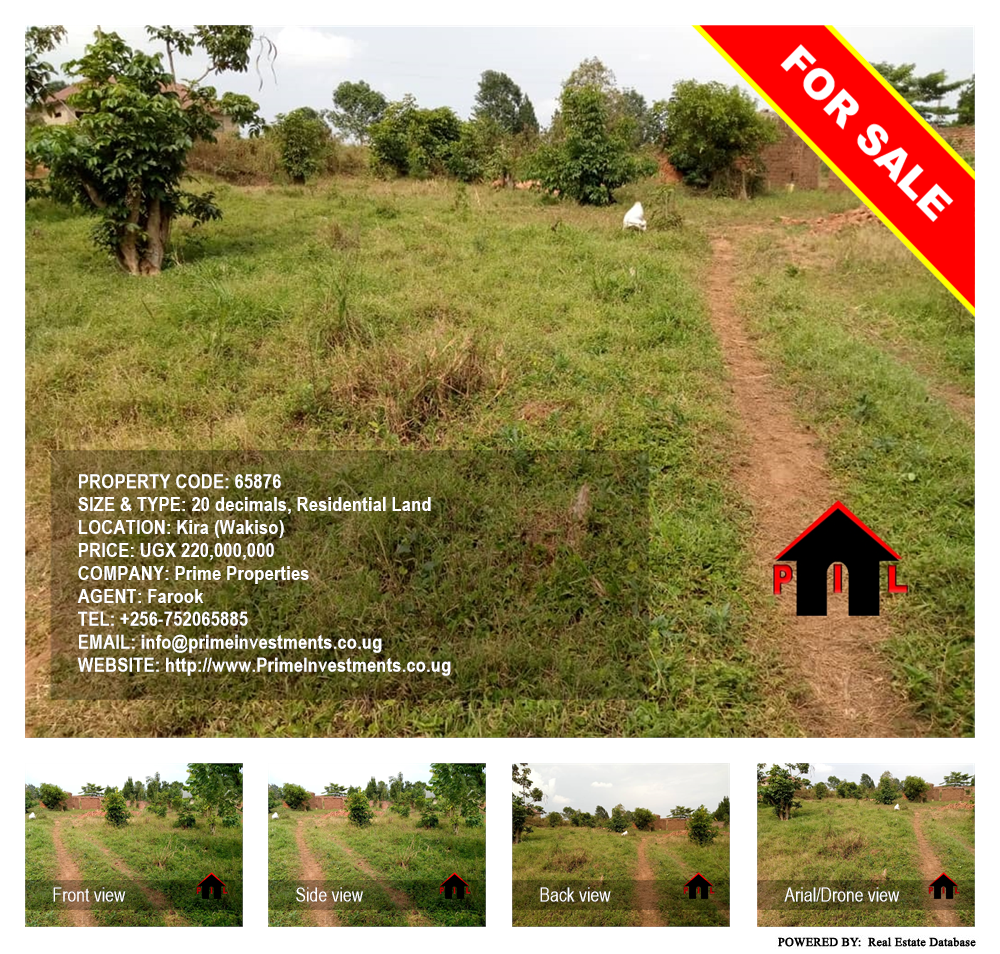 Residential Land  for sale in Kira Wakiso Uganda, code: 65876