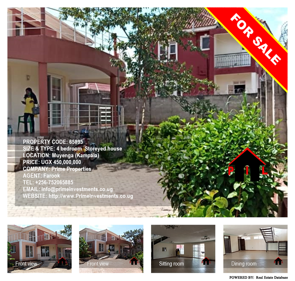 4 bedroom Storeyed house  for sale in Muyenga Kampala Uganda, code: 65895