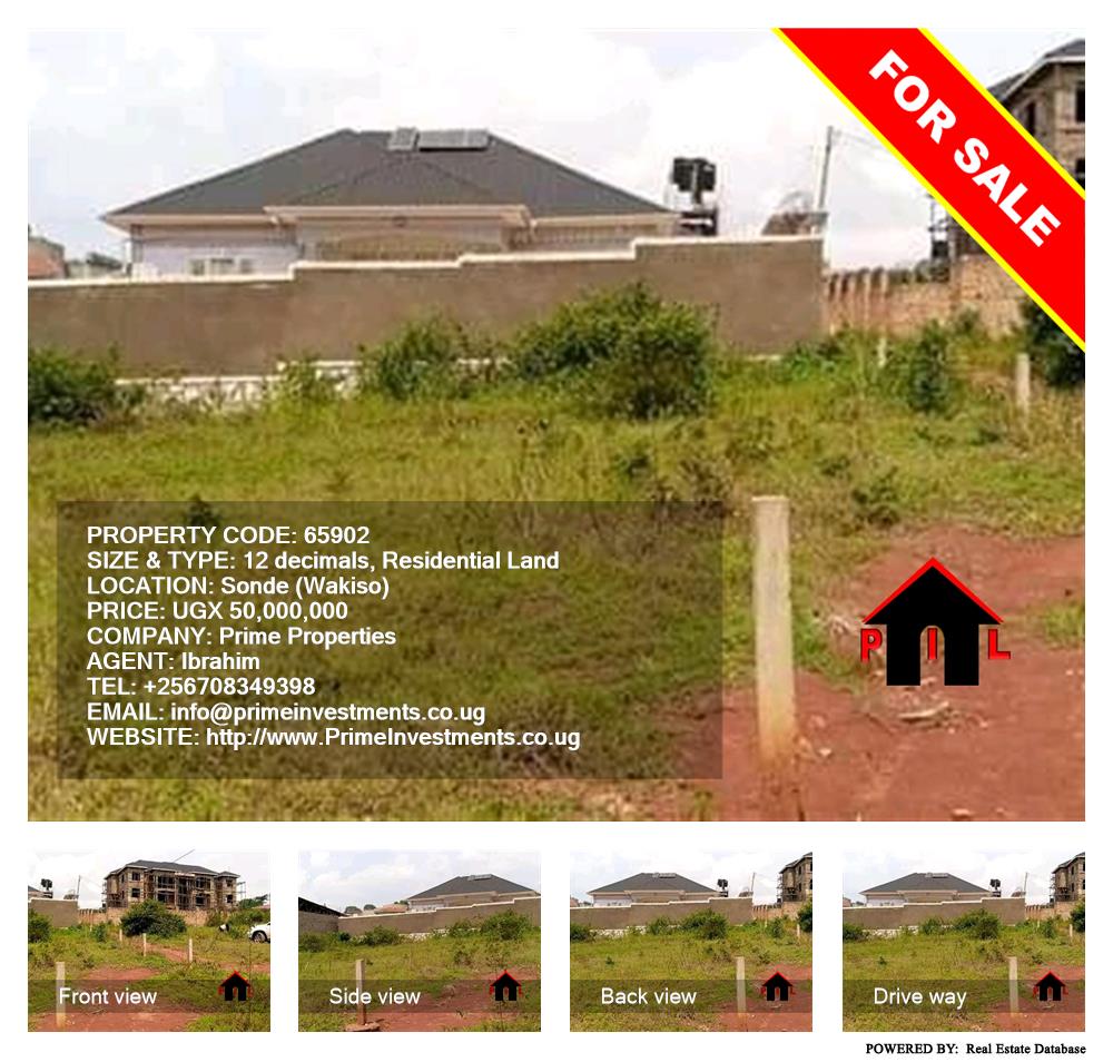 Residential Land  for sale in Sonde Wakiso Uganda, code: 65902