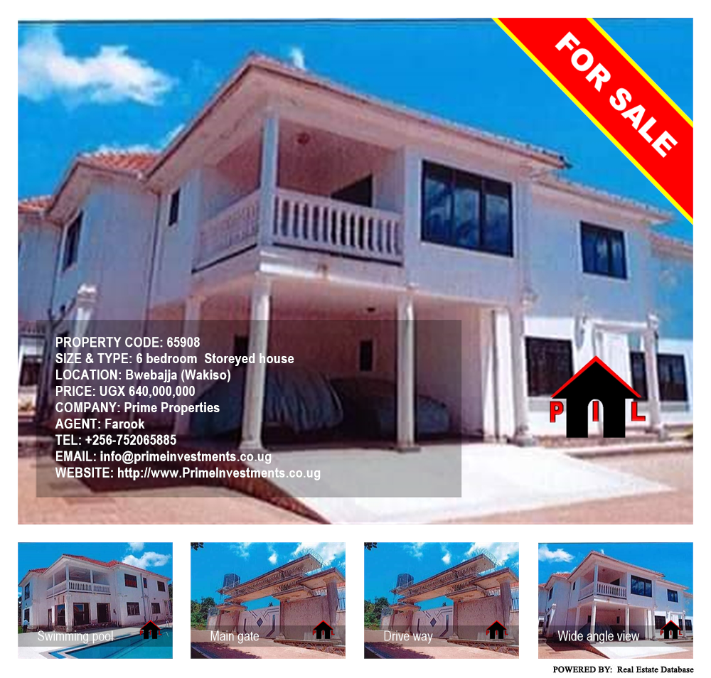 6 bedroom Storeyed house  for sale in Bwebajja Wakiso Uganda, code: 65908