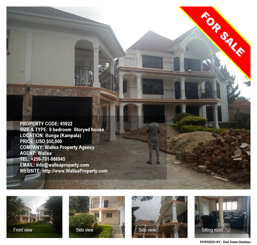 9 bedroom Storeyed house  for sale in Bbunga Kampala Uganda, code: 65922