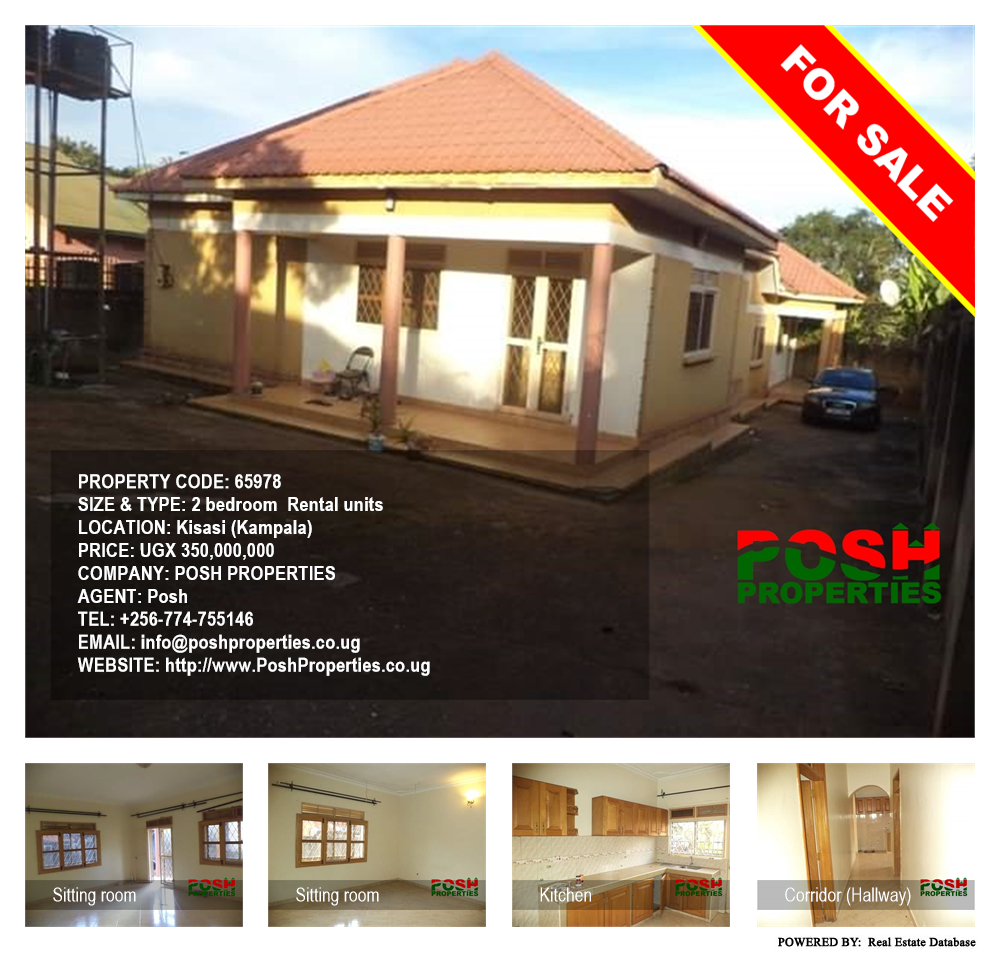 2 bedroom Rental units  for sale in Kisaasi Kampala Uganda, code: 65978