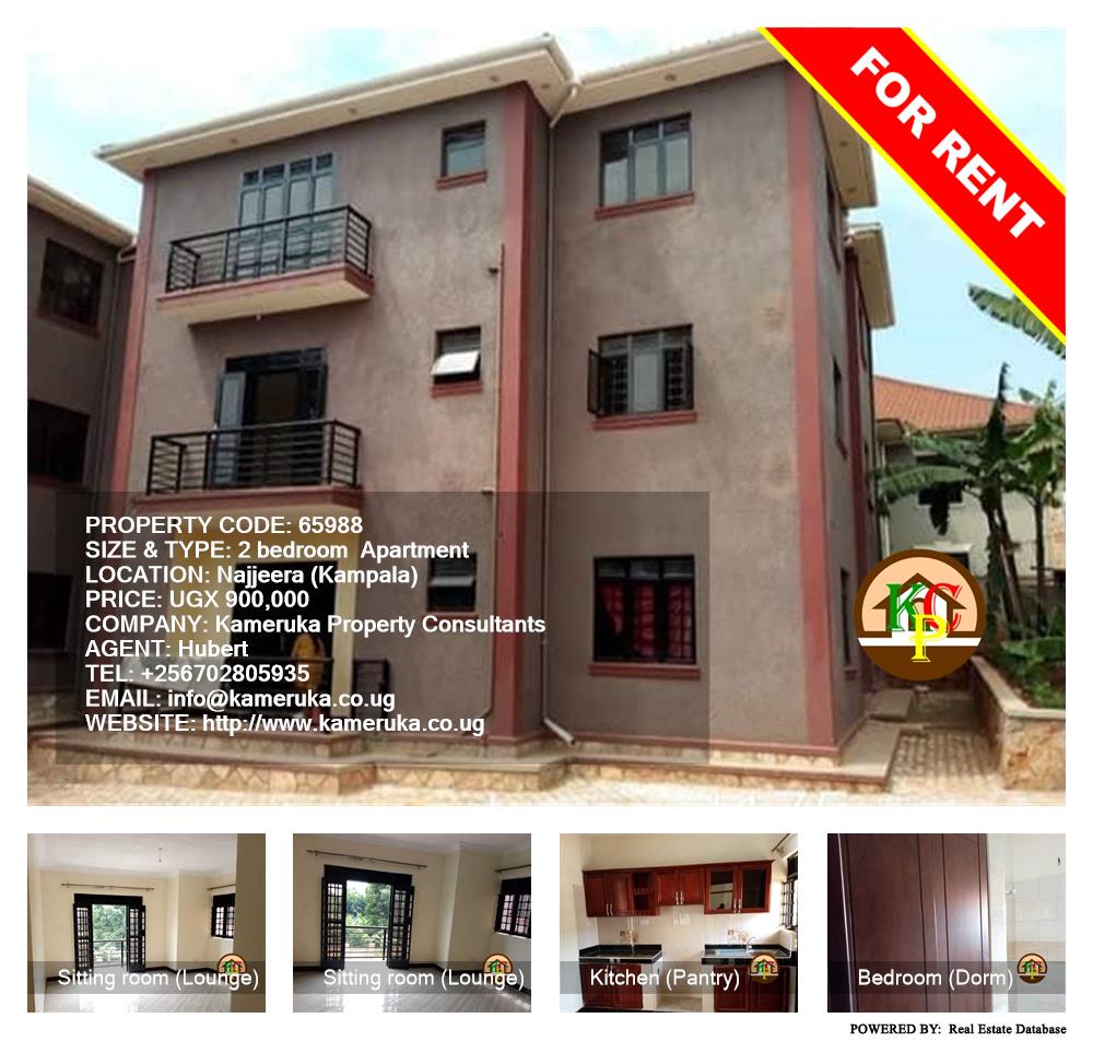 2 bedroom Apartment  for rent in Najjera Kampala Uganda, code: 65988