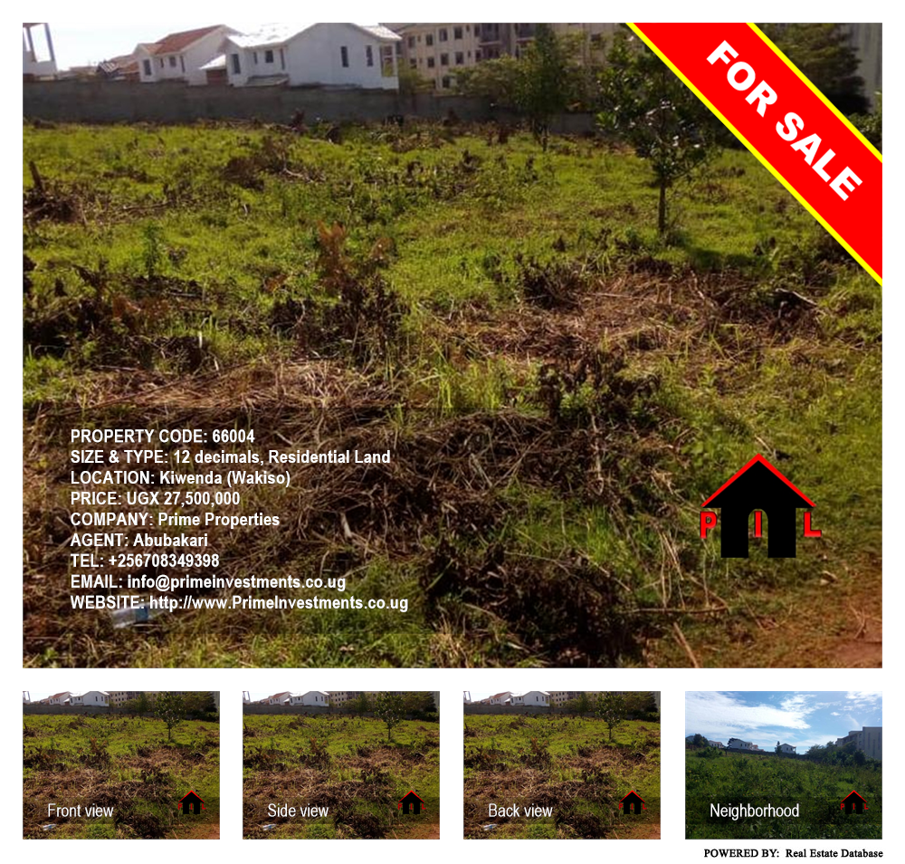 Residential Land  for sale in Kiwenda Wakiso Uganda, code: 66004