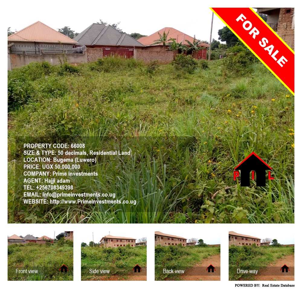 Residential Land  for sale in Bugema Luweero Uganda, code: 66008