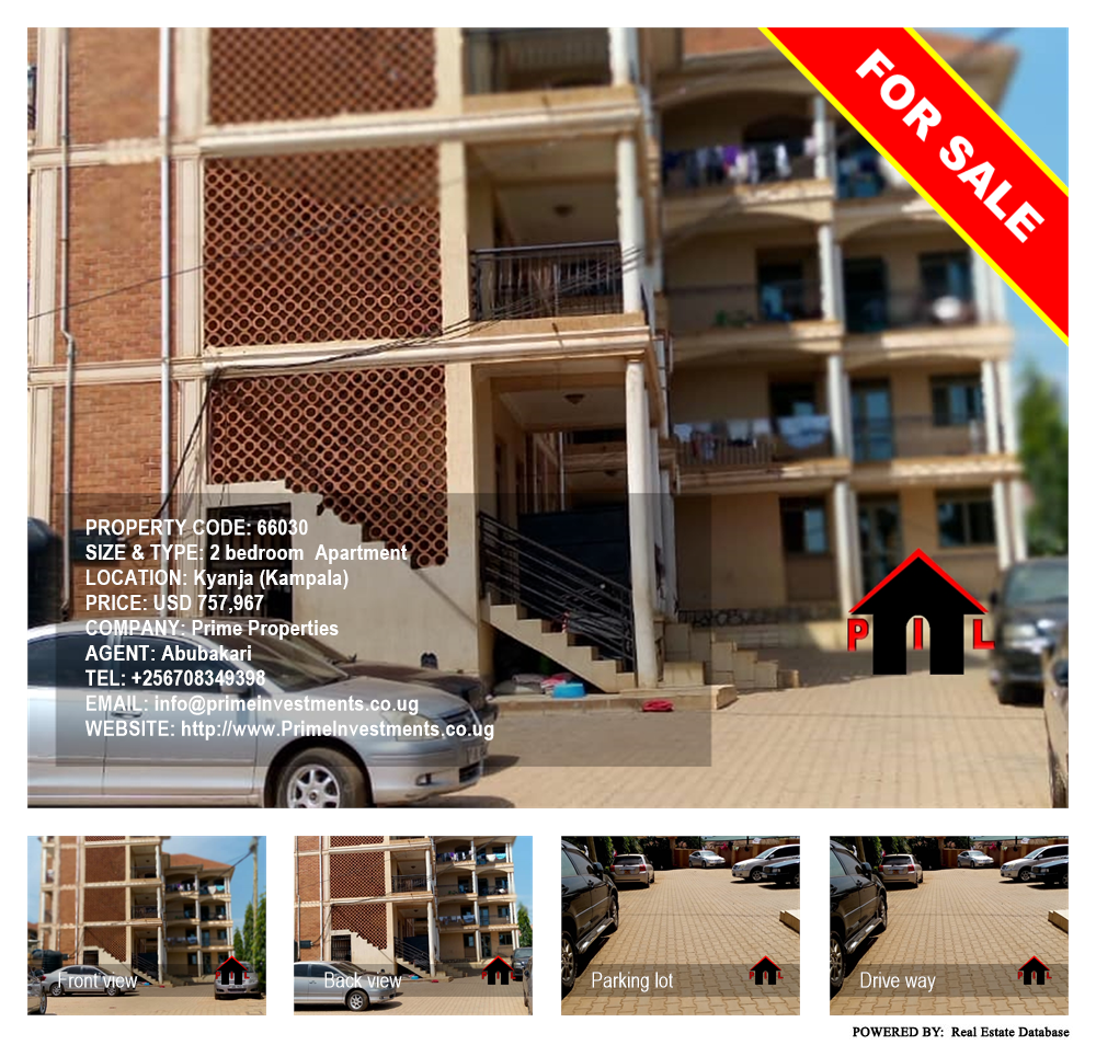 2 bedroom Apartment  for sale in Kyanja Kampala Uganda, code: 66030