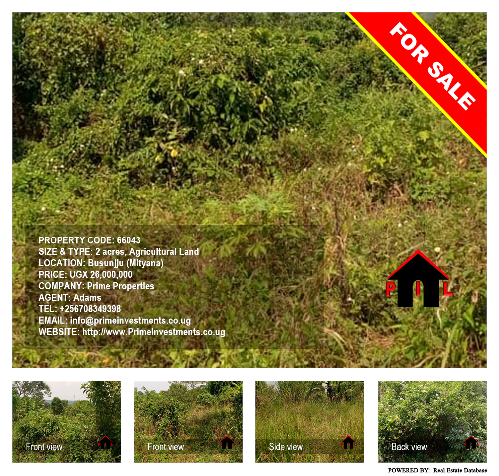 Agricultural Land  for sale in Busunjju Mityana Uganda, code: 66043