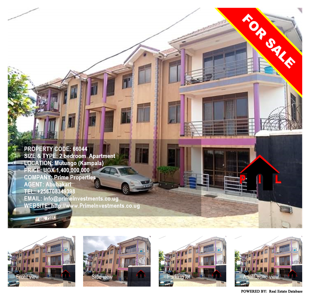 2 bedroom Apartment  for sale in Mutungo Kampala Uganda, code: 66044