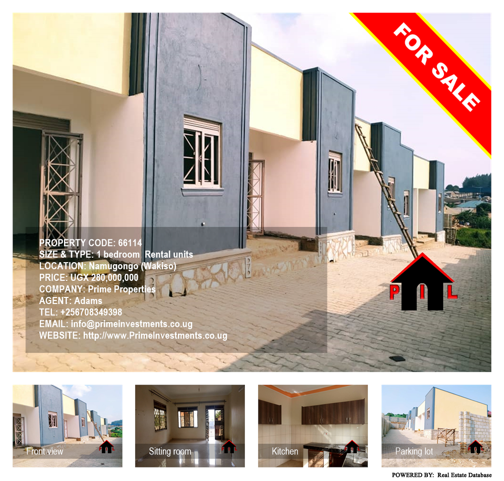 1 bedroom Rental units  for sale in Namugongo Wakiso Uganda, code: 66114