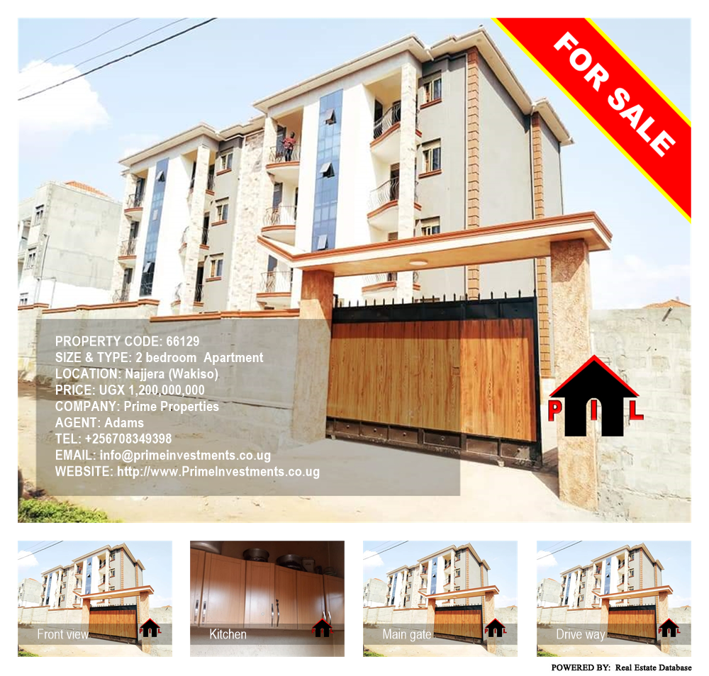 2 bedroom Apartment  for sale in Najjera Wakiso Uganda, code: 66129