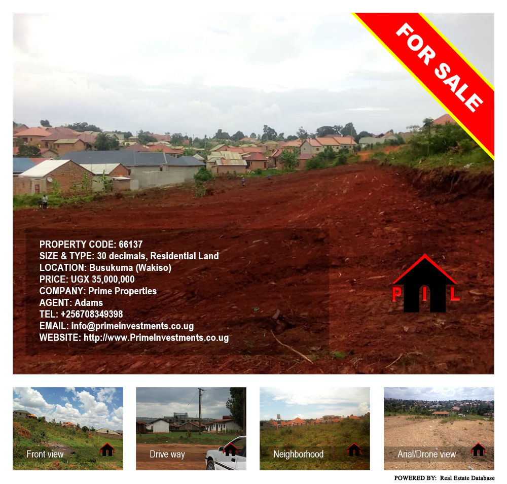 Residential Land  for sale in Busukuma Wakiso Uganda, code: 66137
