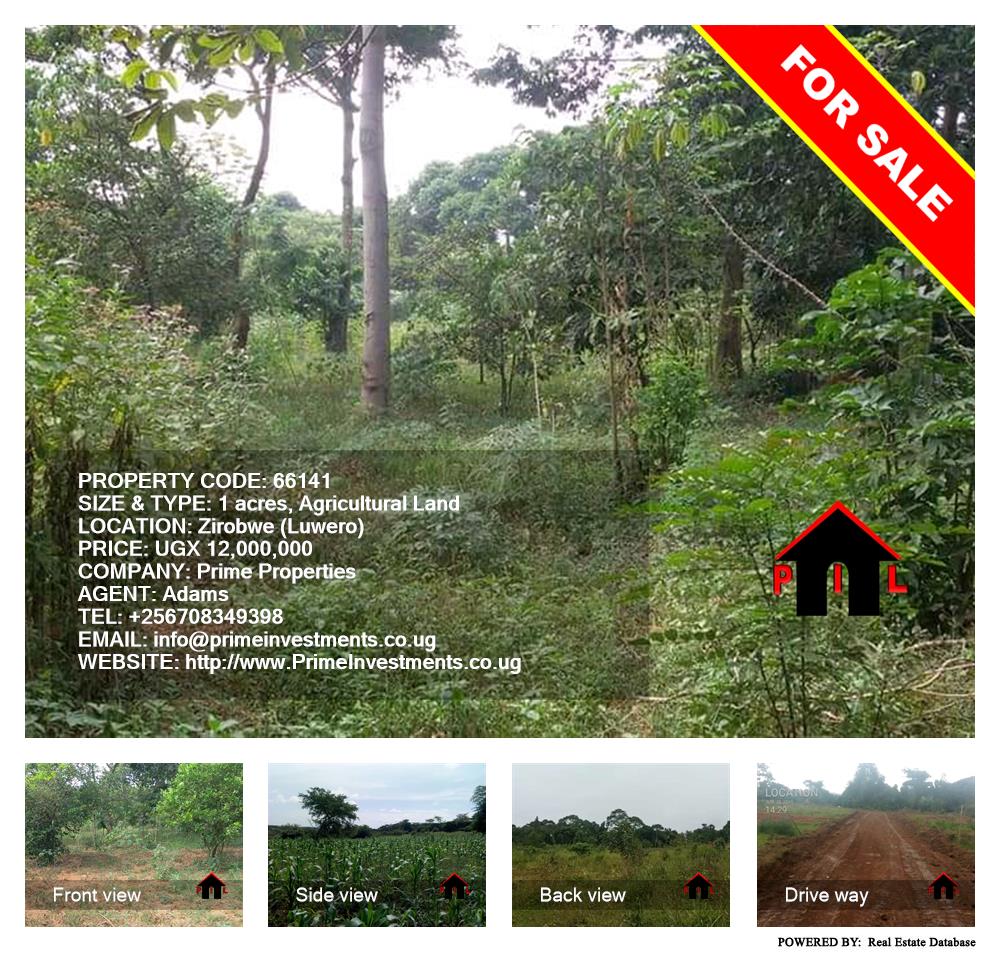 Agricultural Land  for sale in Ziloobwe Luweero Uganda, code: 66141