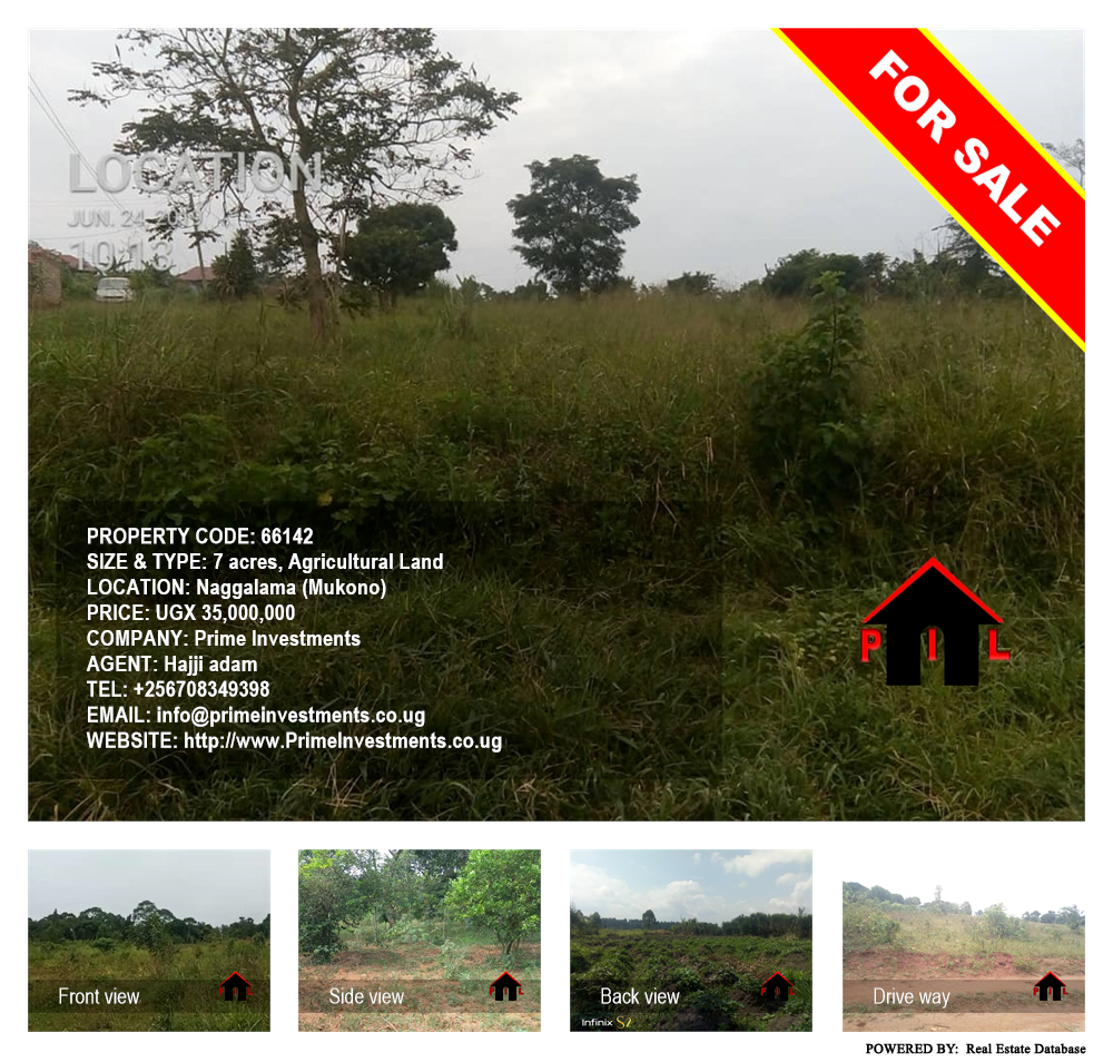 Agricultural Land  for sale in Naggalama Mukono Uganda, code: 66142