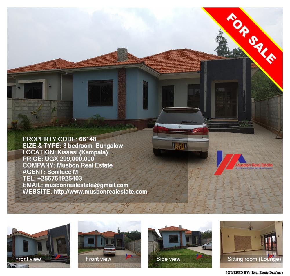 3 bedroom Bungalow  for sale in Kisaasi Kampala Uganda, code: 66148