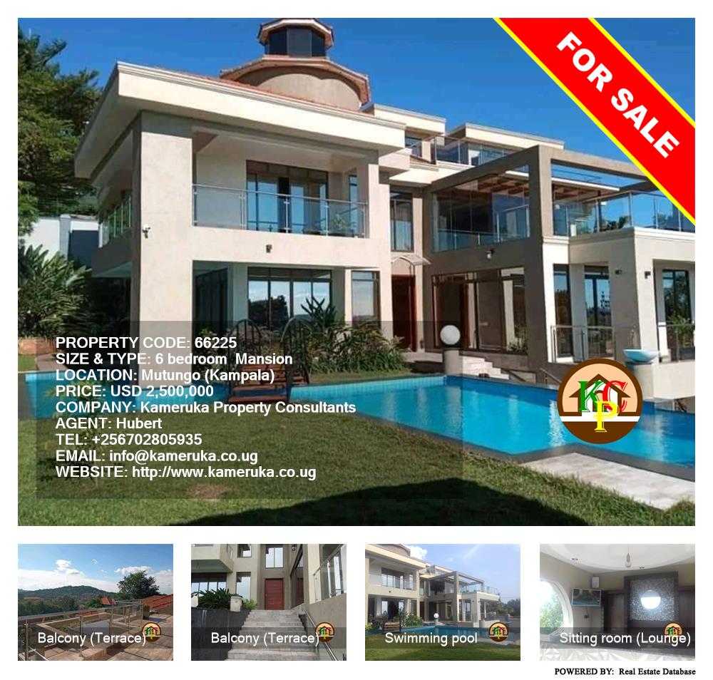 6 bedroom Mansion  for sale in Mutungo Kampala Uganda, code: 66225