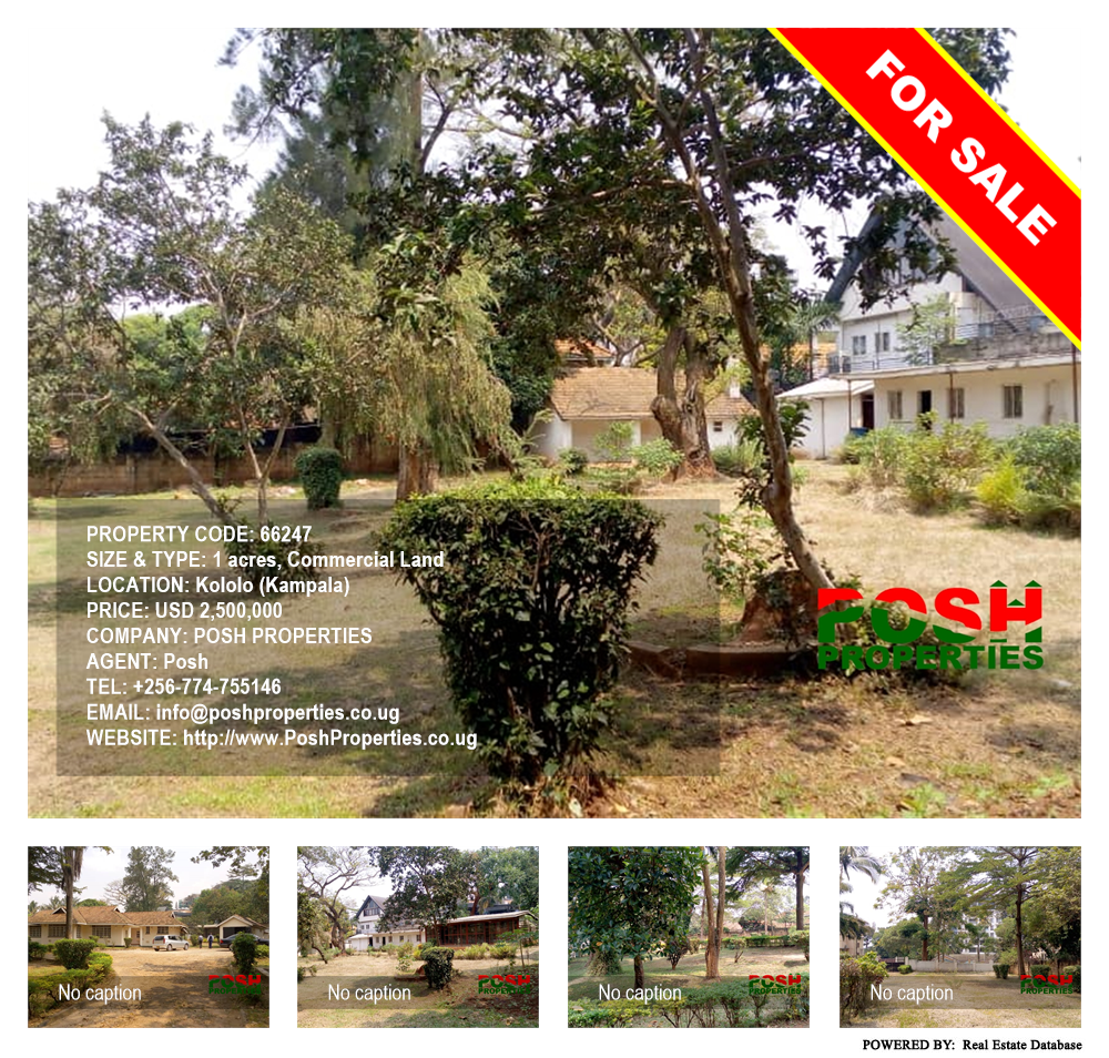 Commercial Land  for sale in Kololo Kampala Uganda, code: 66247