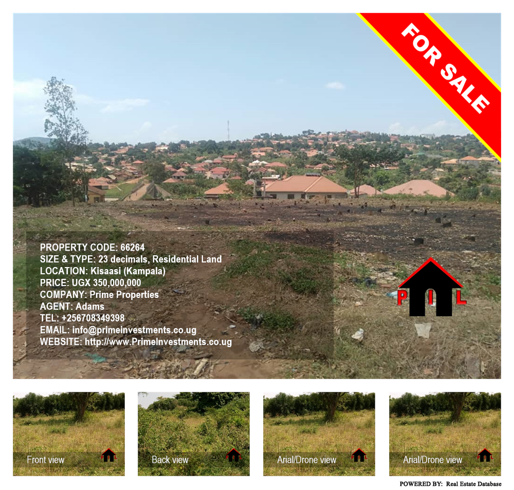 Residential Land  for sale in Kisaasi Kampala Uganda, code: 66264