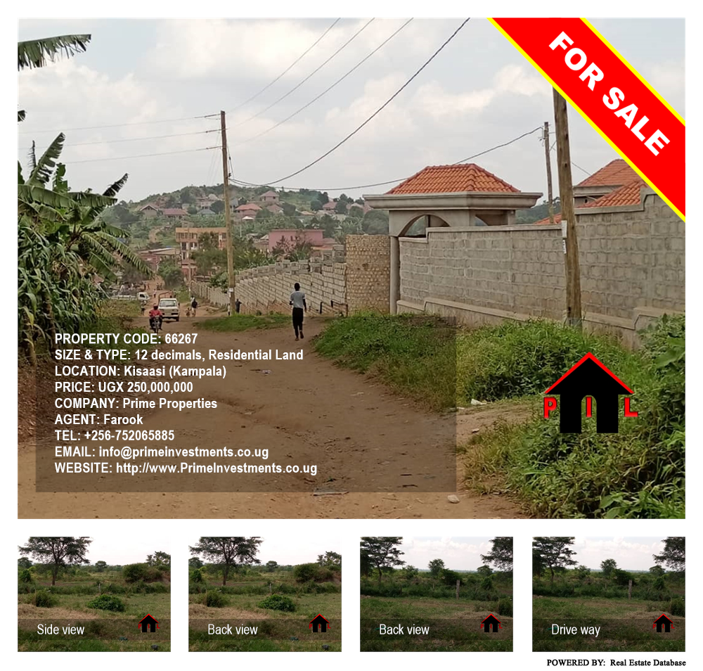 Residential Land  for sale in Kisaasi Kampala Uganda, code: 66267