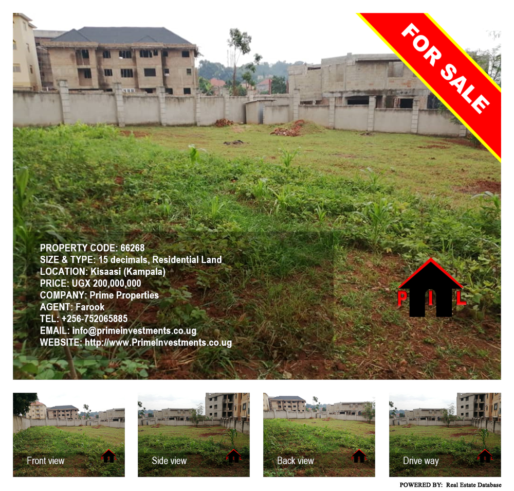 Residential Land  for sale in Kisaasi Kampala Uganda, code: 66268