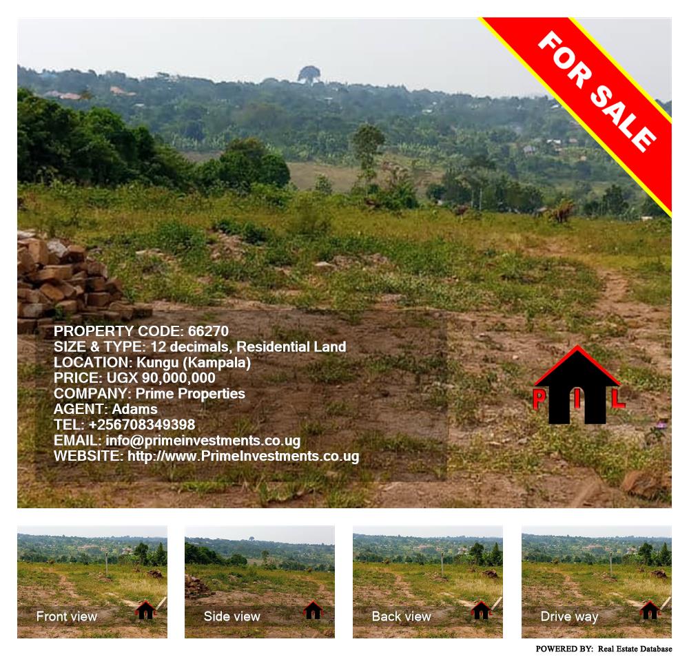 Residential Land  for sale in Kungu Kampala Uganda, code: 66270