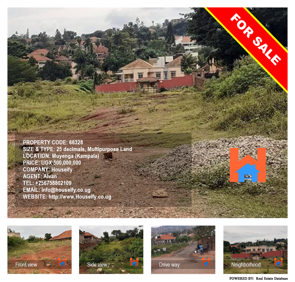 Multipurpose Land  for sale in Muyenga Kampala Uganda, code: 66328