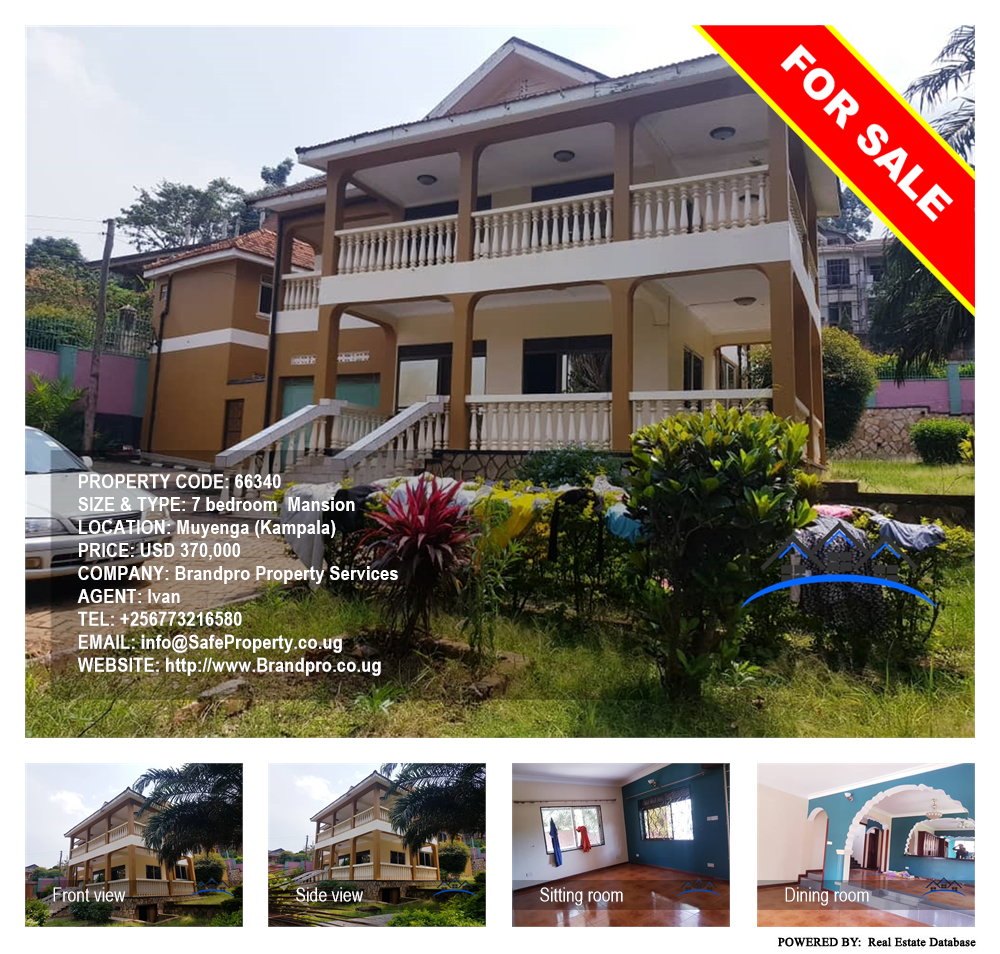 7 bedroom Mansion  for sale in Muyenga Kampala Uganda, code: 66340