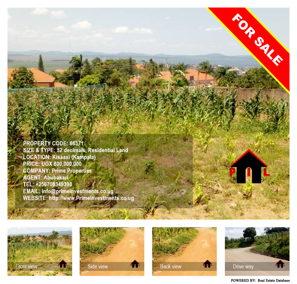 Residential Land  for sale in Kisaasi Kampala Uganda, code: 66371