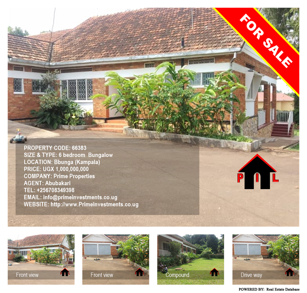 6 bedroom Bungalow  for sale in Bbunga Kampala Uganda, code: 66383