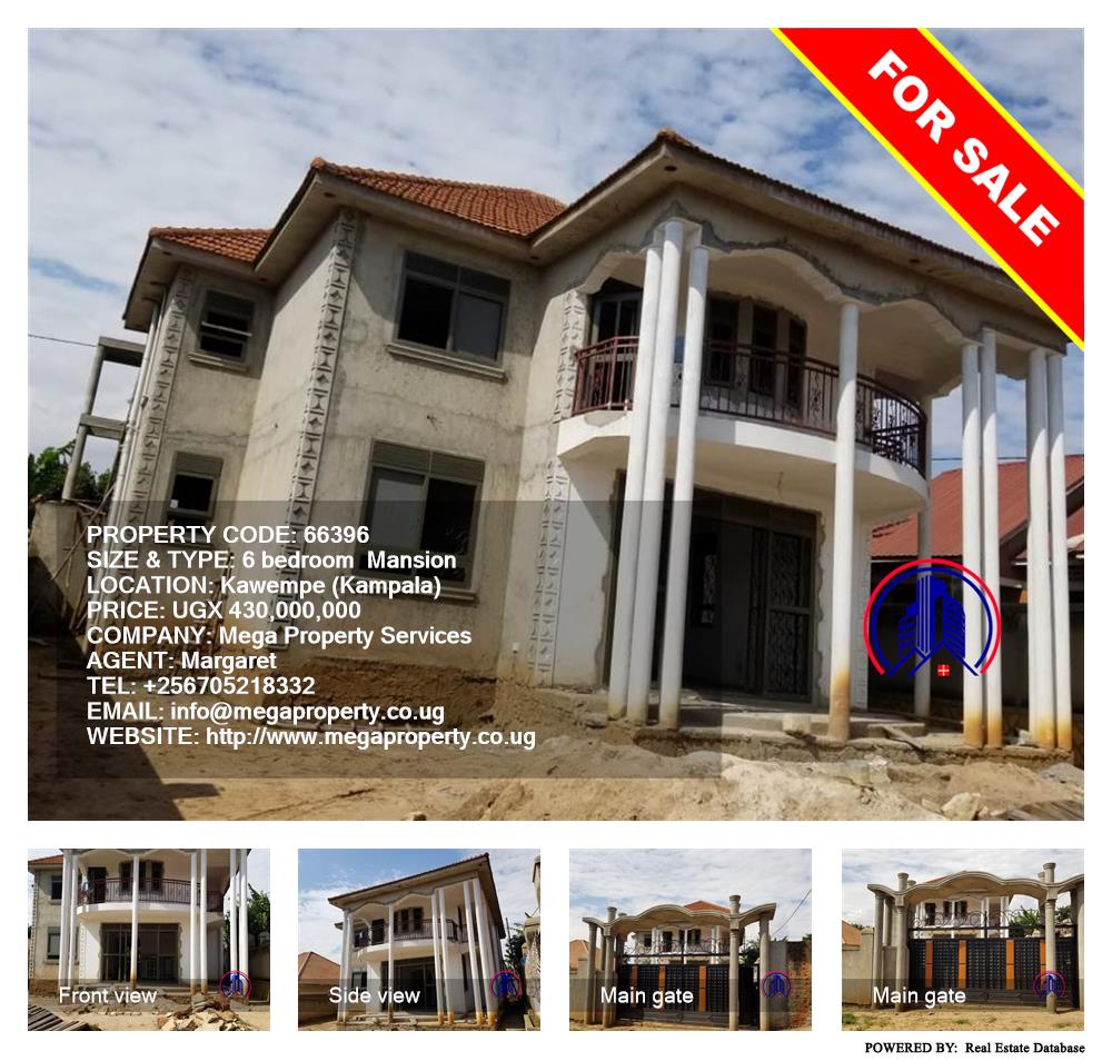 6 bedroom Mansion  for sale in Kawempe Kampala Uganda, code: 66396