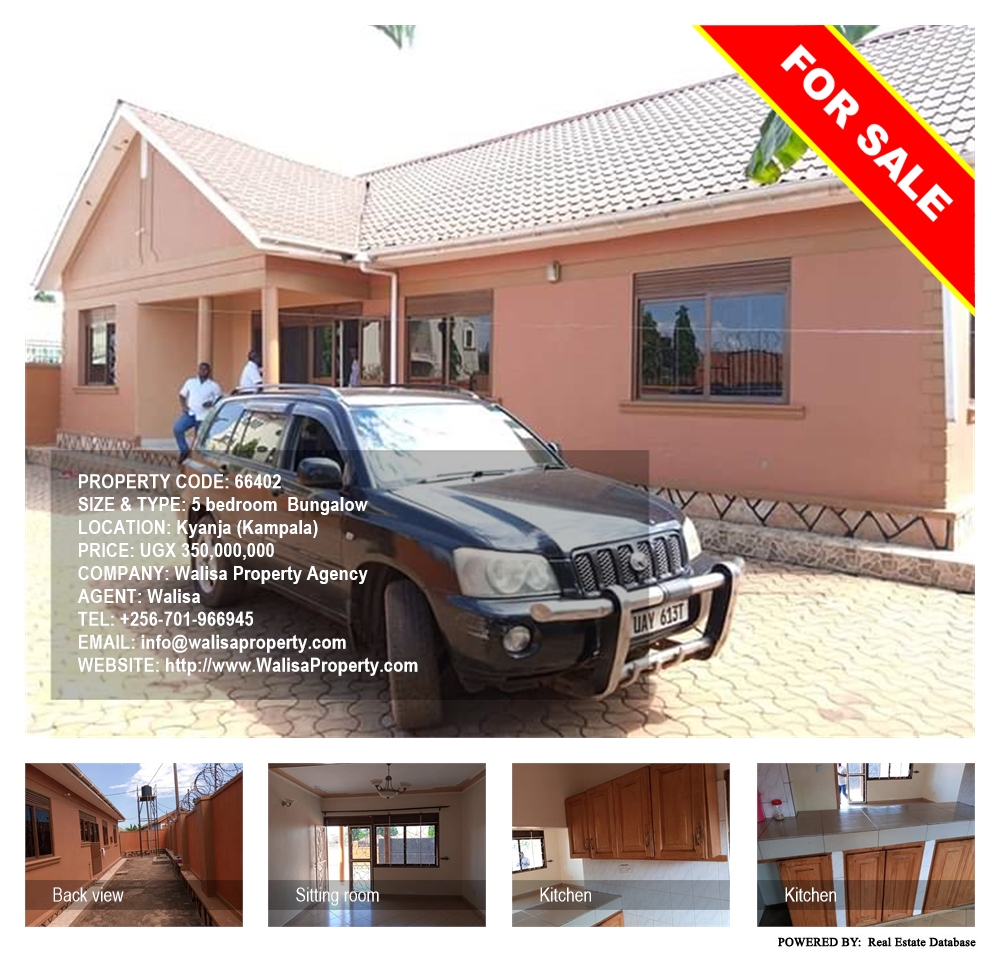 5 bedroom Bungalow  for sale in Kyanja Kampala Uganda, code: 66402