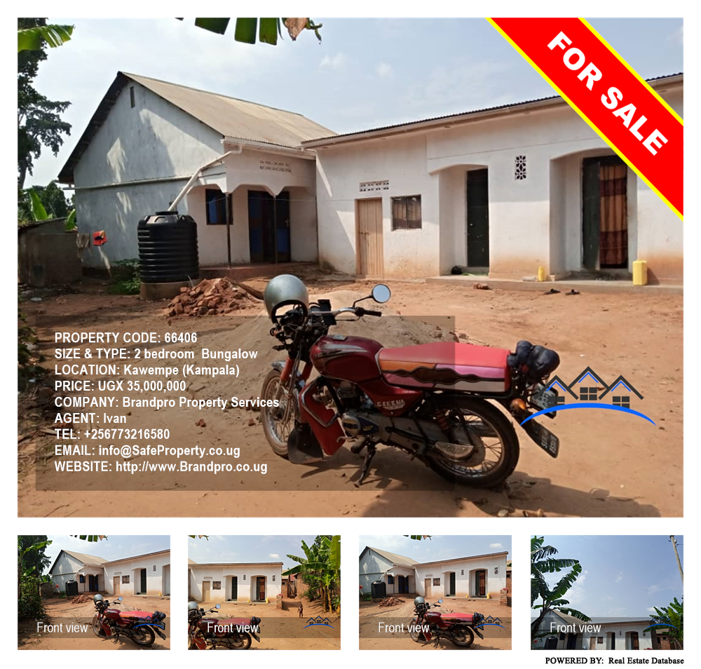 2 bedroom Bungalow  for sale in Kawempe Kampala Uganda, code: 66406