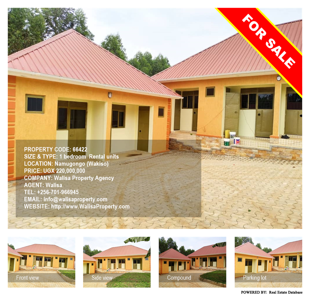 1 bedroom Rental units  for sale in Namugongo Wakiso Uganda, code: 66422