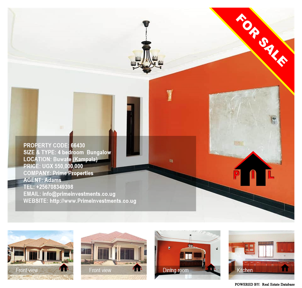 4 bedroom Bungalow  for sale in Buwaate Kampala Uganda, code: 66430