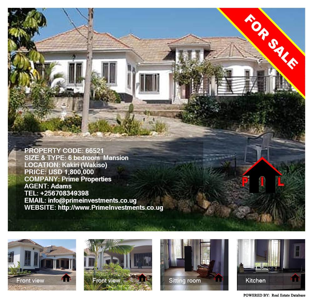6 bedroom Mansion  for sale in Kakiri Wakiso Uganda, code: 66521