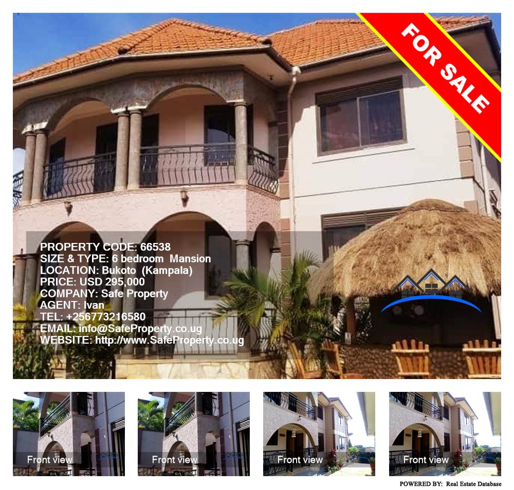 6 bedroom Mansion  for sale in Bukoto Kampala Uganda, code: 66538