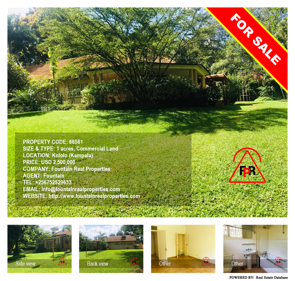 Commercial Land  for sale in Kololo Kampala Uganda, code: 66561