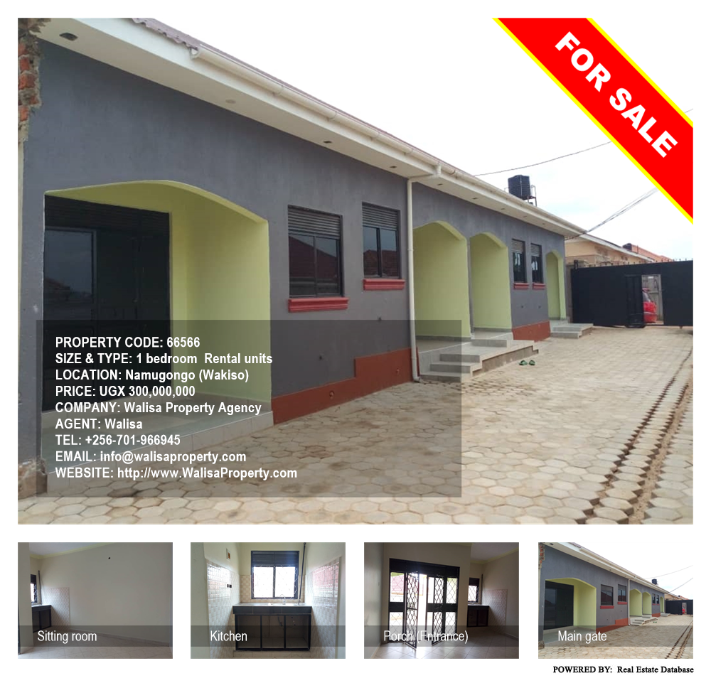 1 bedroom Rental units  for sale in Namugongo Wakiso Uganda, code: 66566