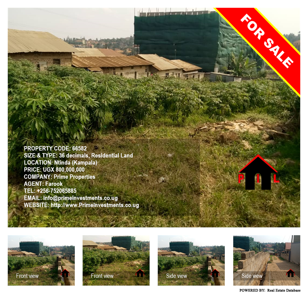 Residential Land  for sale in Ntinda Kampala Uganda, code: 66582