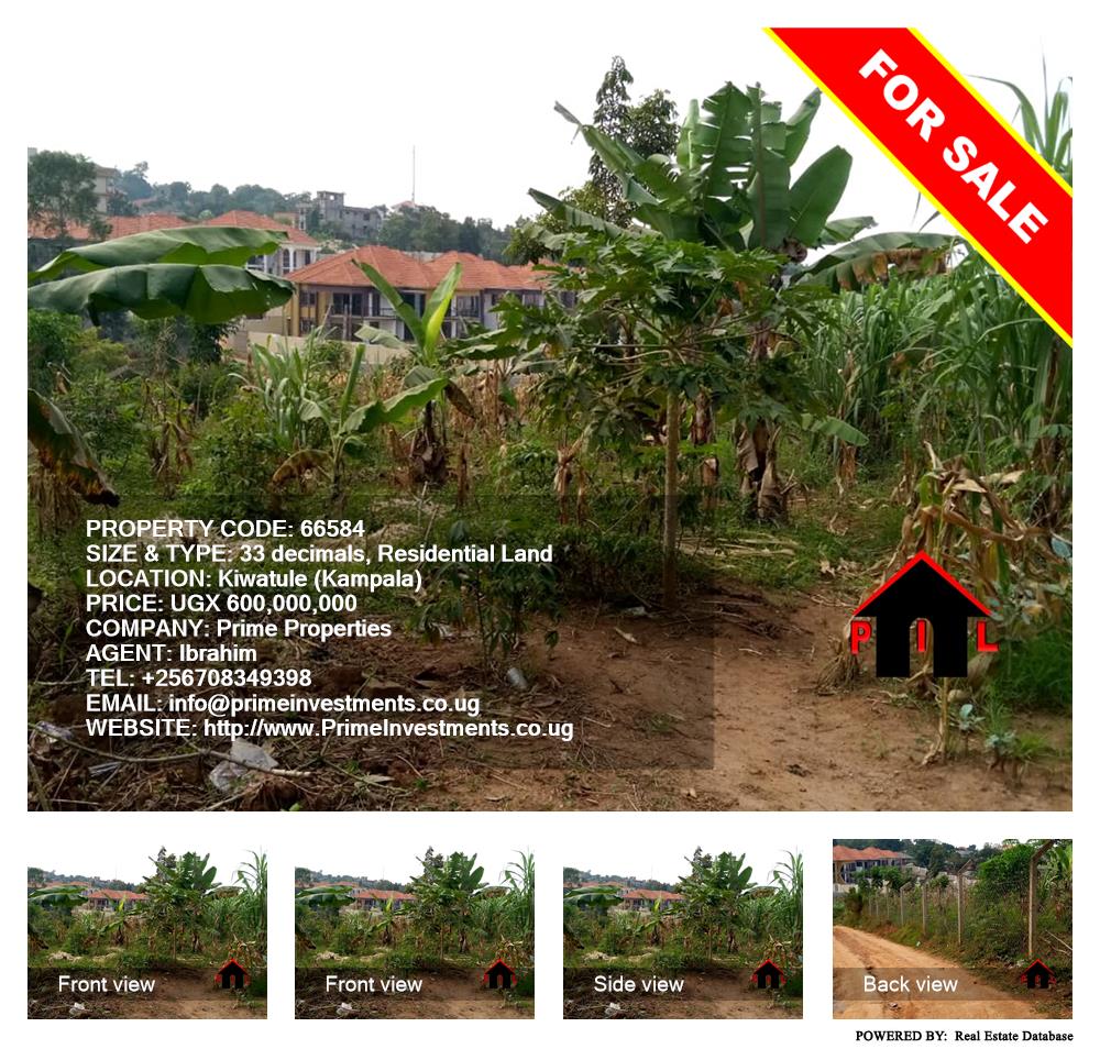 Residential Land  for sale in Kiwaatule Kampala Uganda, code: 66584