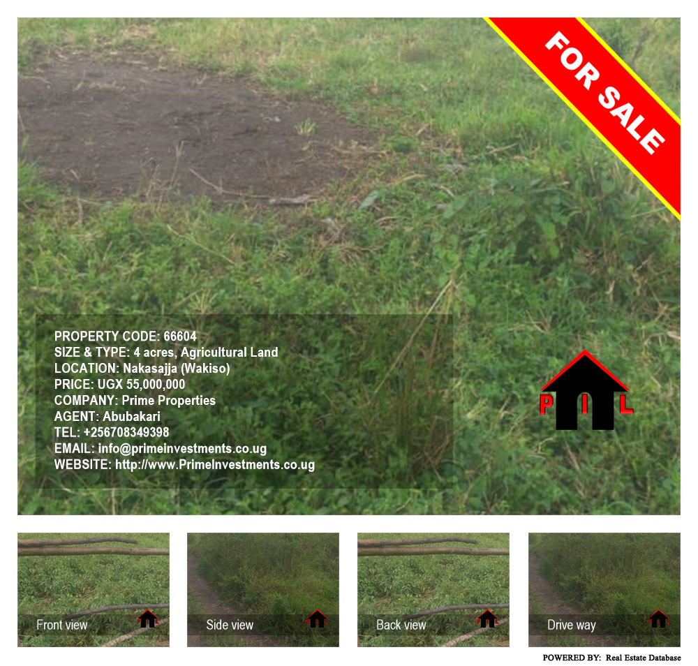 Agricultural Land  for sale in Nakassajja Wakiso Uganda, code: 66604