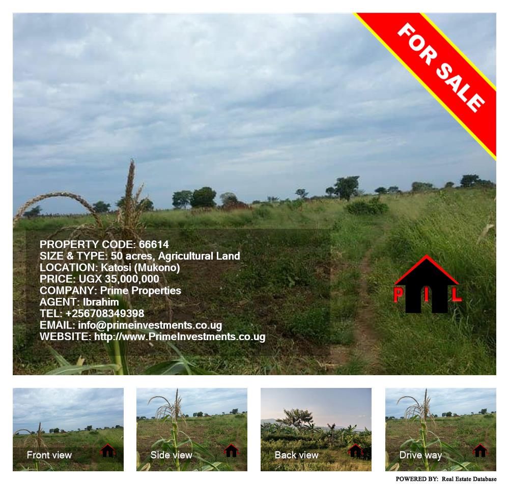 Agricultural Land  for sale in Katosi Mukono Uganda, code: 66614