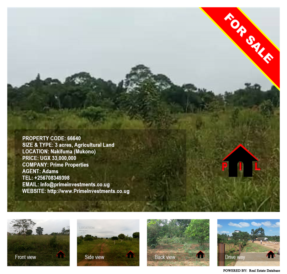 Agricultural Land  for sale in Nakifuma Mukono Uganda, code: 66640